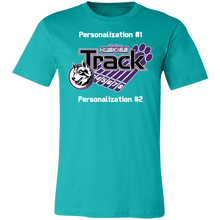 Load image into Gallery viewer, Track-white text 3001C Unisex Jersey Short-Sleeve T-Shirt