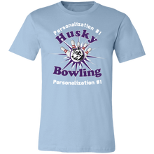 Load image into Gallery viewer, Bowling-white text 3001C Unisex Jersey Short-Sleeve T-Shirt