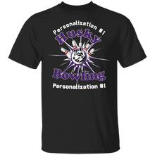 Load image into Gallery viewer, Bowling-white text G500B Youth 5.3 oz 100% Cotton T-Shirt