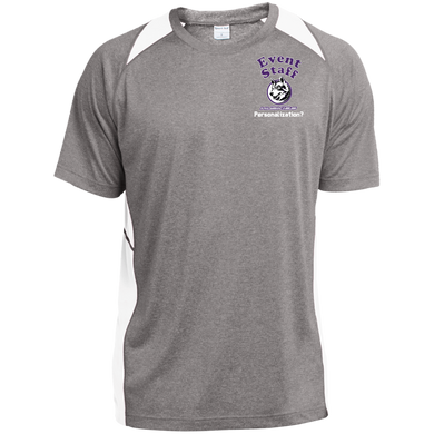 ST361 Sport-Tek Heather Colorblock Poly T-Shirt event