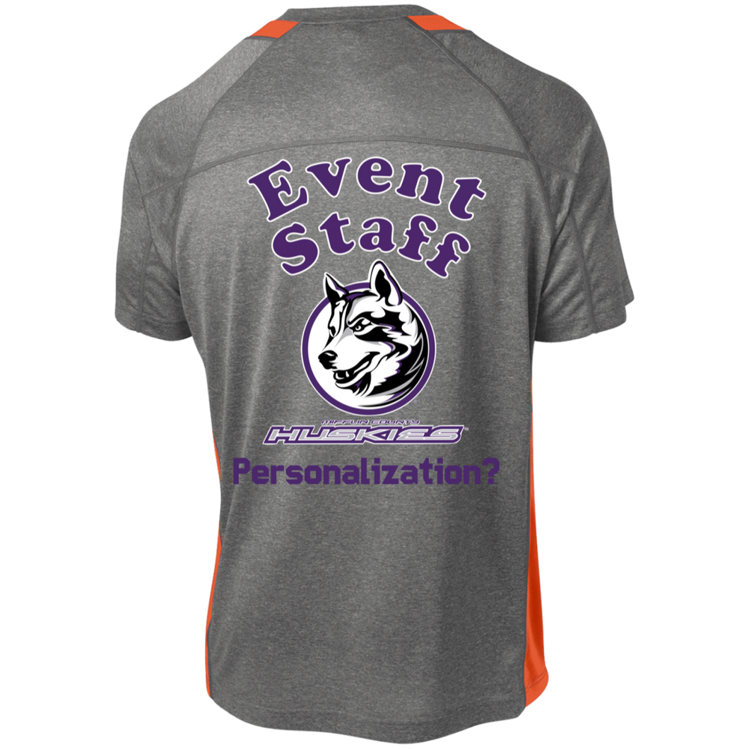 ST361 Sport-Tek Heather Colorblock Poly T-Shirt event