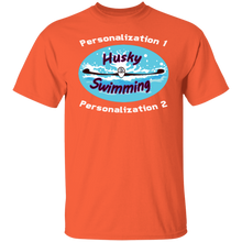Load image into Gallery viewer, Swimming-white_text G500 5.3 oz. T-Shirt