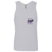 Load image into Gallery viewer, Track-purple text NL3633 Next Level Men's Cotton Tank