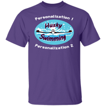 Load image into Gallery viewer, Swimming-white_text G500 5.3 oz. T-Shirt