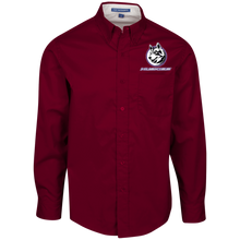 Load image into Gallery viewer, full_logo_embroidery S608 Port Authority Men&#39;s LS Dress Shirt