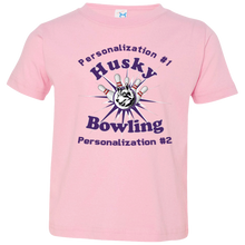 Load image into Gallery viewer, Bowling-purple text 3321 Toddler Jersey T-Shirt