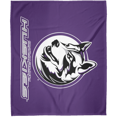 Purple Background FLM Arctic Fleece Blanket 50x60
