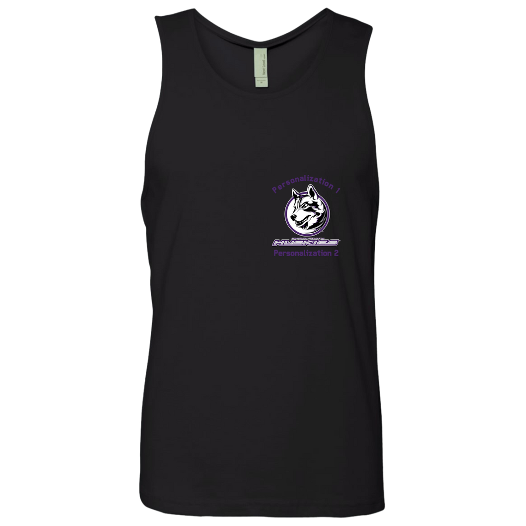 logo_outline_purple_text NL3633 Next Level Men's Cotton Tank
