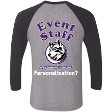 Load image into Gallery viewer, NL6051 Next Level Tri-Blend 3/4 Sleeve Baseball Raglan T-Shirt event