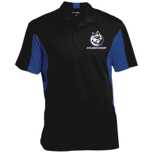 Load image into Gallery viewer, full_logo_embroidery ST655 Sport-Tek Men&#39;s Colorblock Performance Polo