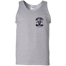 Load image into Gallery viewer, Wrestling-Purple-text G220 Gildan 100% Cotton Tank Top