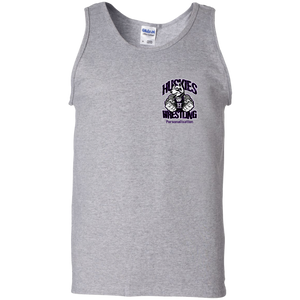 Wrestling-Purple-text G220 Gildan 100% Cotton Tank Top