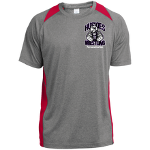 Load image into Gallery viewer, Wrestling-White-text YST361 Sport-Tek Youth Colorblock Performance T-Shirt