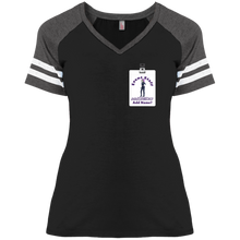 Load image into Gallery viewer, DM476 District Ladies&#39; Game V-Neck T-Shirt event