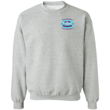 Load image into Gallery viewer, Swimming-purple_text G180 Gildan Crewneck Pullover Sweatshirt  8 oz.