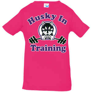 Husky in training 3322 Rabbit Skins Infant Jersey T-Shirt