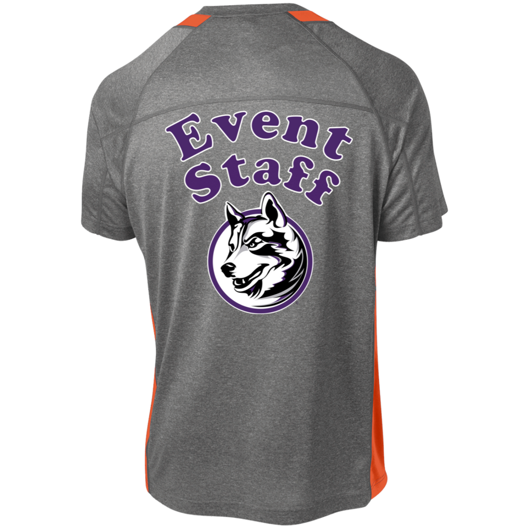 ST361 Sport-Tek Heather Colorblock Poly T-Shirt event