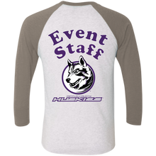 Load image into Gallery viewer, NL6051 Next Level Tri-Blend 3/4 Sleeve Baseball Raglan T-Shirt event