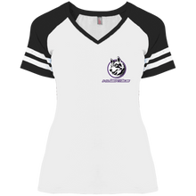 Load image into Gallery viewer, DM476 District Ladies&#39; Game V-Neck T-Shirt