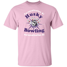 Load image into Gallery viewer, Bowling-white text G500 5.3 oz. T-Shirt