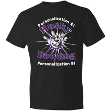 Load image into Gallery viewer, Bowling-white text 980 Lightweight T-Shirt 4.5 oz