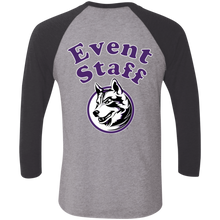 Load image into Gallery viewer, NL6051 Next Level Tri-Blend 3/4 Sleeve Baseball Raglan T-Shirt event