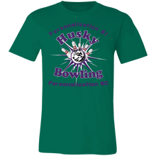 Load image into Gallery viewer, Bowling-purple text 3001C Unisex Jersey Short-Sleeve T-Shirt