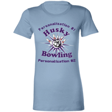 Load image into Gallery viewer, Bowling-purple text 6004 Ladies' Favorite T-Shirt