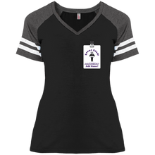 Load image into Gallery viewer, DM476 District Ladies&#39; Game V-Neck T-Shirt event