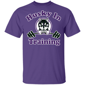 Husky in training G500B Gildan Youth 5.3 oz 100% Cotton T-Shirt