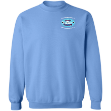 Load image into Gallery viewer, Swimming-white_text G180 Gildan Crewneck Pullover Sweatshirt  8 oz.