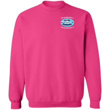Load image into Gallery viewer, Swimming-white_text G180 Gildan Crewneck Pullover Sweatshirt  8 oz.