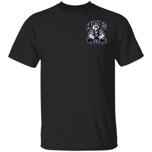 Wrestling-Purple-text G500 Gildan 5.3 oz. T-Shirt