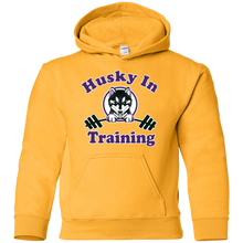 Load image into Gallery viewer, Husky in training G185B Gildan Youth Pullover Hoodie