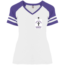 Load image into Gallery viewer, DM476 District Ladies&#39; Game V-Neck T-Shirt event