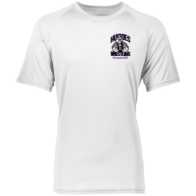 Wrestling-Purple-text 2790 Augusta Raglan Sleeve Wicking Shirt