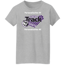 Load image into Gallery viewer, Track-white text G500L Ladies' 5.3 oz. T-Shirt