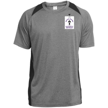 Load image into Gallery viewer, ST361 Sport-Tek Heather Colorblock Poly T-Shirt event