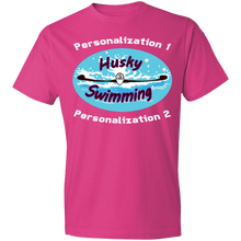 Load image into Gallery viewer, Swimming-white_text 980 Lightweight T-Shirt 4.5 oz