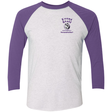 NL6051 Next Level Tri-Blend 3/4 Sleeve Baseball Raglan T-Shirt event