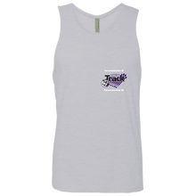 Load image into Gallery viewer, Track-white text NL3633 Next Level Men's Cotton Tank