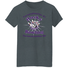 Load image into Gallery viewer, Bowling-purple text G500L Ladies' 5.3 oz. T-Shirt