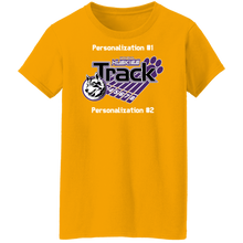 Load image into Gallery viewer, Track-white text G500L Ladies' 5.3 oz. T-Shirt