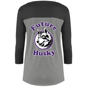 Husky in training DT2700 District Juniors' Rally 3/4 Sleeve T-Shirt