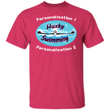 Load image into Gallery viewer, Swimming-white_text G500 5.3 oz. T-Shirt