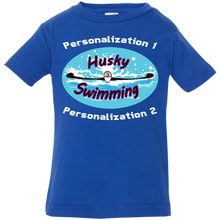 Load image into Gallery viewer, Swimming-white_text 3322 Infant Jersey T-Shirt