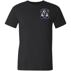 Wrestling-Purple-text 3001U Bella + Canvas Unisex Made in the USA Jersey Short-Sleeve T-Shirt