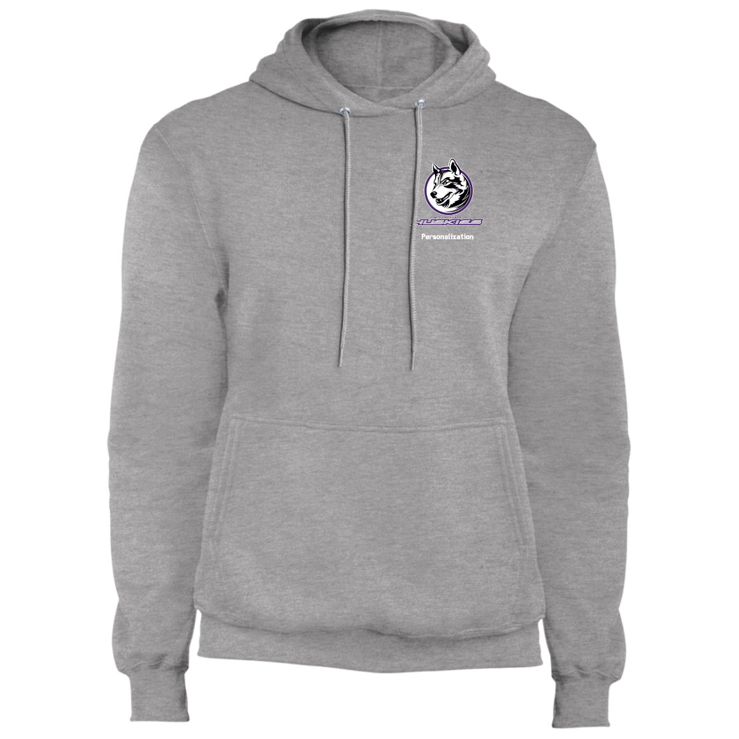 Logo with White Custom Text PC78H Port & Co. Core Fleece Pullover Hoodie