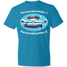 Load image into Gallery viewer, Swimming-white_text 980 Lightweight T-Shirt 4.5 oz