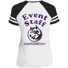 Load image into Gallery viewer, DM476 District Ladies&#39; Game V-Neck T-Shirt event